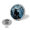 Black Cat on Tree Blank Round Badges Round Badge DIY Pin Back Buttons Clear Button Pins for Craft Projects Badge Making Accessories view 3