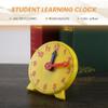 ALFYRCFT 4 Inch Student Learning Clock Time Model Teacher Gear Clock 12/24 Hour School Learning Tools view 4