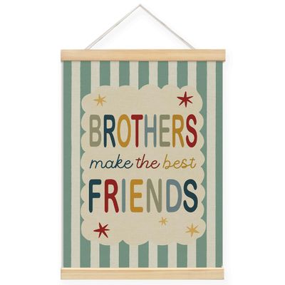 YYKDHZ Boys Room Decor,Brothers Make The Best Friends Wall Art for Bedroom