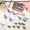 Gejoy 25 Sets You Rock Mini Figures Rubber Toys with Positive Cards view 4