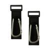 MAJORMENCH 2pcs D-Shaped Stroller Hooks Stroller Bag Hanging Hooks Carabiner Clips for Pushchair and Wheelchair Organizer Silver view 1