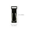 MAJORMENCH 2pcs D-Shaped Stroller Hooks Stroller Bag Hanging Hooks Carabiner Clips for Pushchair and Wheelchair Organizer Silver view 2