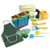 Gardening Tools for Kids 10 Piece Outdoor Garden Set 22x19x12cm 680g | Watering Can Shovel Rake Apron Flower Pot | Kids Gardening Kit for Boys Girls Outdoor Lawn Yard Beach Farm Play view 3