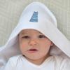 Azeeda 'Blue Striped Sundress ' Baby Hooded Towel (HT00043392) view 2