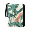 OTVEE Banana Leaf Card Binder 4 Pocket Trading Card Binder Holder Fits 400 Cards with 50 Sleeves Card Collection Binder Album Book Holder for Baseball Football Games Cards view 1