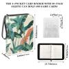 OTVEE Banana Leaf Card Binder 4 Pocket Trading Card Binder Holder Fits 400 Cards with 50 Sleeves Card Collection Binder Album Book Holder for Baseball Football Games Cards view 3