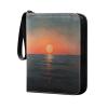 OTVEE Sunset at Sea Card Binder 4 Pocket Trading Card Binder Holder Fits 400 Cards with 50 Sleeves Card Collection Binder Album Book Holder for Baseball Football Games Cards view 1