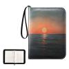OTVEE Sunset at Sea Card Binder 4 Pocket Trading Card Binder Holder Fits 400 Cards with 50 Sleeves Card Collection Binder Album Book Holder for Baseball Football Games Cards view 2