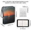 OTVEE Sunset at Sea Card Binder 4 Pocket Trading Card Binder Holder Fits 400 Cards with 50 Sleeves Card Collection Binder Album Book Holder for Baseball Football Games Cards view 3