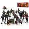LIVELYOU Army Men VS Zombie Toys Action Figure Set 20PCS, Realistic Combat Playset with Military Dog, Barricades & Weapon Boxes, DIY Detachable Zombie Action Figures, Gifts for Boys Kids Adults view 1