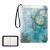 OTVEE Marine Turtle Card Binder 4 Pocket Trading Card Binder Holder Fits 400 Cards with 50 Sleeves Card Collection Binder Album Book Holder for Baseball Football Games Cards view 2