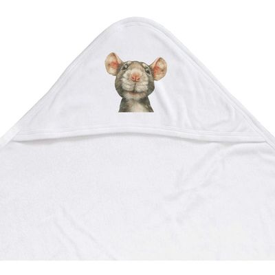 Azeeda 'Funny Rat' Baby Hooded Towel (HT00043483)
