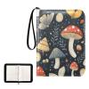 OTVEE Butterflies and Mushrooms Card Binder 4 Pocket Trading Card Binder Holder Fits 400 Cards with 50 Sleeves Card Collection Binder Album Book Holder for Baseball Football Games Cards view 2