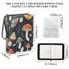 OTVEE Butterflies and Mushrooms Card Binder 4 Pocket Trading Card Binder Holder Fits 400 Cards with 50 Sleeves Card Collection Binder Album Book Holder for Baseball Football Games Cards view 3