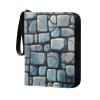 OTVEE Textured Stone Card Binder 4 Pocket Trading Card Binder Holder Fits 400 Cards with 50 Sleeves Card Collection Binder Album Book Holder for Baseball Football Games Cards view 1