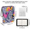 OTVEE Zebras Card Binder 4 Pocket Trading Card Binder Holder Fits 400 Cards with 50 Sleeves Card Collection Binder Album Book Holder for Baseball Football Games Cards view 3