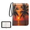 OTVEE Setting Sun Card Binder 4 Pocket Trading Card Binder Holder Fits 400 Cards with 50 Sleeves Card Collection Binder Album Book Holder for Baseball Football Games Cards view 2
