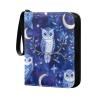OTVEE Blue Owl Card Binder 4 Pocket Trading Card Binder Holder Fits 400 Cards with 50 Sleeves Card Collection Binder Album Book Holder for Baseball Football Games Cards view 1