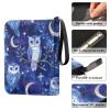 OTVEE Blue Owl Card Binder 4 Pocket Trading Card Binder Holder Fits 400 Cards with 50 Sleeves Card Collection Binder Album Book Holder for Baseball Football Games Cards view 4