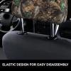 2 Pack Cold Tree Camouflage Print Universal Car Headrest Cover Elastic, Cute Stylish Car Seat Head Rest Cover Protector, Interior Front & Rear Seat Headrest Pads Decor For Womens Car Suv Auto view 4