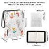 OTVEE Cartoon Snowman Tree Card Binder 4 Pocket Trading Card Binder Holder Fits 400 Cards with 50 Sleeves Card Collection Binder Album Book Holder for Baseball Football Games Cards view 3
