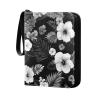 OTVEE Black White Tropical Leaves Flowers Card Binder 4 Pocket Trading Card Binder Holder Fits 400 Cards with 50 Sleeves Card Collection Binder Album Book Holder for Baseball Football Games Cards view 1