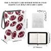 OTVEE Red Americans Football Card Binder 4 Pocket Trading Card Binder Holder Fits 400 Cards with 50 Sleeves Card Collection Binder Album Book Holder for Baseball Football Games Cards view 3