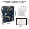 OTVEE Blue Snake Card Binder 4 Pocket Trading Card Binder Holder Fits 400 Cards with 50 Sleeves Card Collection Binder Album Book Holder for Baseball Football Games Cards view 3