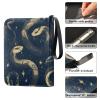 OTVEE Blue Snake Card Binder 4 Pocket Trading Card Binder Holder Fits 400 Cards with 50 Sleeves Card Collection Binder Album Book Holder for Baseball Football Games Cards view 4