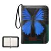 OTVEE Butterfly Card Binder 4 Pocket Trading Card Binder Holder Fits 400 Cards with 50 Sleeves Card Collection Binder Album Book Holder for Baseball Football Games Cards view 2