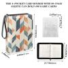 OTVEE Vintage Herringbone Seamless Card Binder 4 Pocket Trading Card Binder Holder Fits 400 Cards with 50 Sleeves Card Collection Binder Album Book Holder for Baseball Football Games Cards view 3