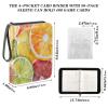 OTVEE Fruit Slices Card Binder 4 Pocket Trading Card Binder Holder Fits 400 Cards with 50 Sleeves Card Collection Binder Album Book Holder for Baseball Football Games Cards view 3