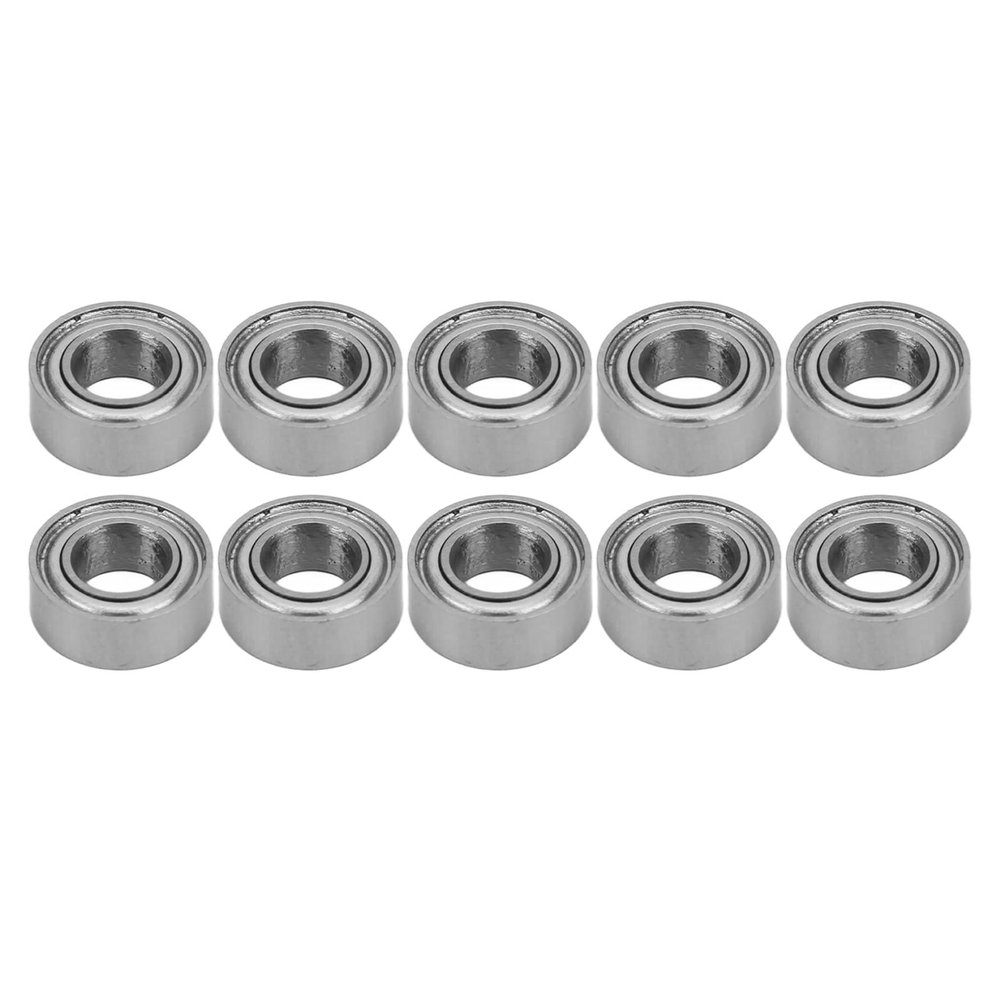 10PCS RC Ball Bearings Steel RC Ball Bearing Kit, Wear Resistant Upgrade Accessories for 1/10 1/8 ZD Racing Car, High Precision Low Friction Bearings with Smooth
