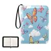 OTVEE Butterfly Cloud Card Binder 4 Pocket Trading Card Binder Holder Fits 400 Cards with 50 Sleeves Card Collection Binder Album Book Holder for Baseball Football Games Cards view 2