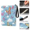 OTVEE Butterfly Cloud Card Binder 4 Pocket Trading Card Binder Holder Fits 400 Cards with 50 Sleeves Card Collection Binder Album Book Holder for Baseball Football Games Cards view 4