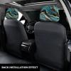 2 Pack Turquoise Blue Gold Marble Print Universal Car Headrest Cover Elastic, Cute Stylish Car Seat Head Rest Cover Protector, Interior Front & Rear Seat Headrest Pads Decor For Womens Car Suv Auto view 3