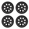 4pcs 1.9 Inch RC Beadlock Wheel Hub, Aluminum Alloy Beadlock Rim for Axial SCX10 90046, 8 - Hole Metal Wheel Hub with Realistic Design for 1/10 RC Crawler Car Upgrade (Black) view 1