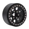 4pcs 1.9 Inch RC Beadlock Wheel Hub, Aluminum Alloy Beadlock Rim for Axial SCX10 90046, 8 - Hole Metal Wheel Hub with Realistic Design for 1/10 RC Crawler Car Upgrade (Black) view 3