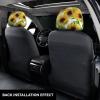 hgnblsip 2 Pack Yellow Sunflowers Print Universal Car Headrest Cover Elastic, Cute Stylish Car Seat Head Rest Cover Protector, Interior Front & Rear Seat Headrest Pads Decor for Womens Car SUV Auto view 3