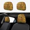 hgnblsip 2 Pack Music Note Print Universal Car Headrest Cover Elastic, Cute Stylish Car Seat Head Rest Cover Protector, Interior Front & Rear Seat Headrest Pads Decor for Womens Car SUV Auto view 1
