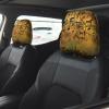 hgnblsip 2 Pack Music Note Print Universal Car Headrest Cover Elastic, Cute Stylish Car Seat Head Rest Cover Protector, Interior Front & Rear Seat Headrest Pads Decor for Womens Car SUV Auto view 2