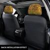 hgnblsip 2 Pack Music Note Print Universal Car Headrest Cover Elastic, Cute Stylish Car Seat Head Rest Cover Protector, Interior Front & Rear Seat Headrest Pads Decor for Womens Car SUV Auto view 3