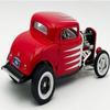 1932 3 Window Coupe Peppermint Twist Red with White Graphics Limited Edition to 372 Pieces Worldwide 1/18 Diecast Model Car by Acme A1805026 view 2