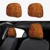 hgnblsip 2 Pack Wine Cork Print Universal Car Headrest Cover Elastic, Cute Stylish Car Seat Head Rest Cover Protector, Interior Front & Rear Seat Headrest Pads Decor for Womens Car SUV Auto view 1
