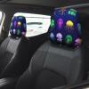 hgnblsip 2 Pack Jellyfish Ocean Print Universal Car Headrest Cover Elastic, Cute Stylish Car Seat Head Rest Cover Protector, Interior Front & Rear Seat Headrest Pads Decor for Womens Car SUV Auto view 2