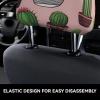 hgnblsip 2 Pack Cute Cactus 1 Print Universal Car Headrest Cover Elastic, Cute Stylish Car Seat Head Rest Cover Protector, Interior Front & Rear Seat Headrest Pads Decor for Womens Car SUV Auto view 4