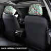 2 Pack Sweet Basset Hound Florals Print Universal Car Headrest Cover Elastic, Cute Stylish Car Seat Head Rest Cover Protector, Interior Front & Rear Seat Headrest Pads Decor For Womens Car Suv Auto view 3