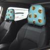 hgnblsip 2 Pack Cartoon Bee Pattern Print Universal Car Headrest Cover Elastic, Cute Stylish Car Seat Head Rest Cover Protector, Interior Front & Rear Seat Headrest Pads Decor for Womens Car SUV Auto view 2