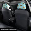 hgnblsip 2 Pack Cartoon Bee Pattern Print Universal Car Headrest Cover Elastic, Cute Stylish Car Seat Head Rest Cover Protector, Interior Front & Rear Seat Headrest Pads Decor for Womens Car SUV Auto view 3