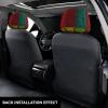 2 Pack African Style Patchwork 1 Print Universal Car Headrest Cover Elastic, Cute Stylish Car Seat Head Rest Cover Protector, Interior Front & Rear Seat Headrest Pads Decor For Womens Car Suv Auto view 3